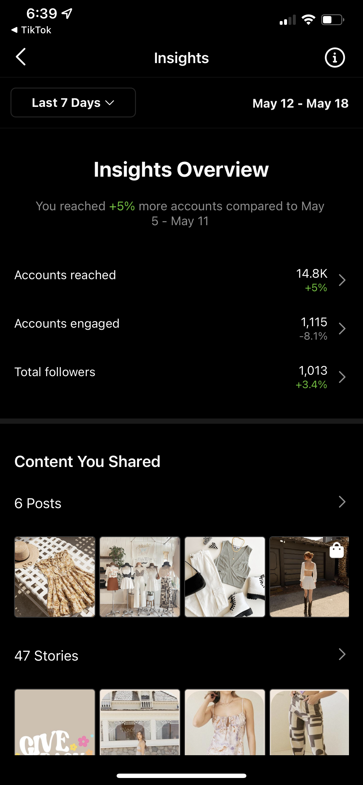 Client social media growth and engagement results